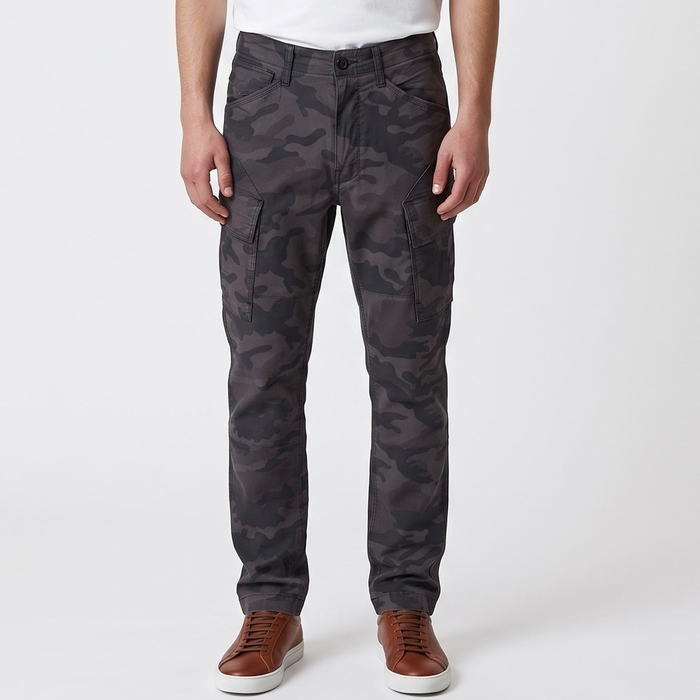 G-Star Raw Men's Rovic Camo Tapered 3D Cargo Pants Grey Black Size 31x32 81153D